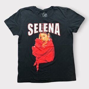 Official Selena Quintanilla Graphic T-Shirt Black Cotton Mens Medium 2021